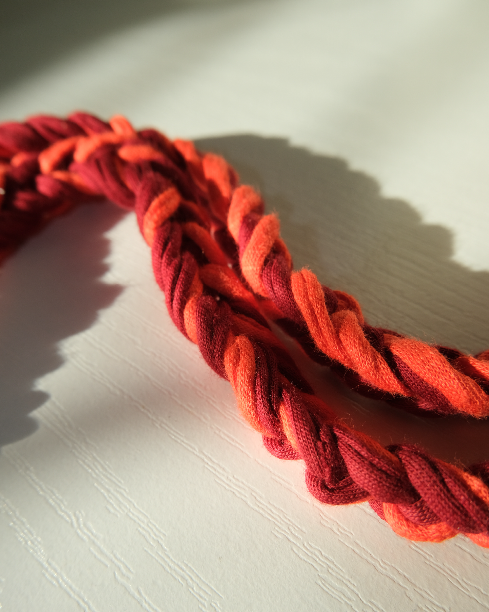 YK Lanyards - Orange & Red Wine