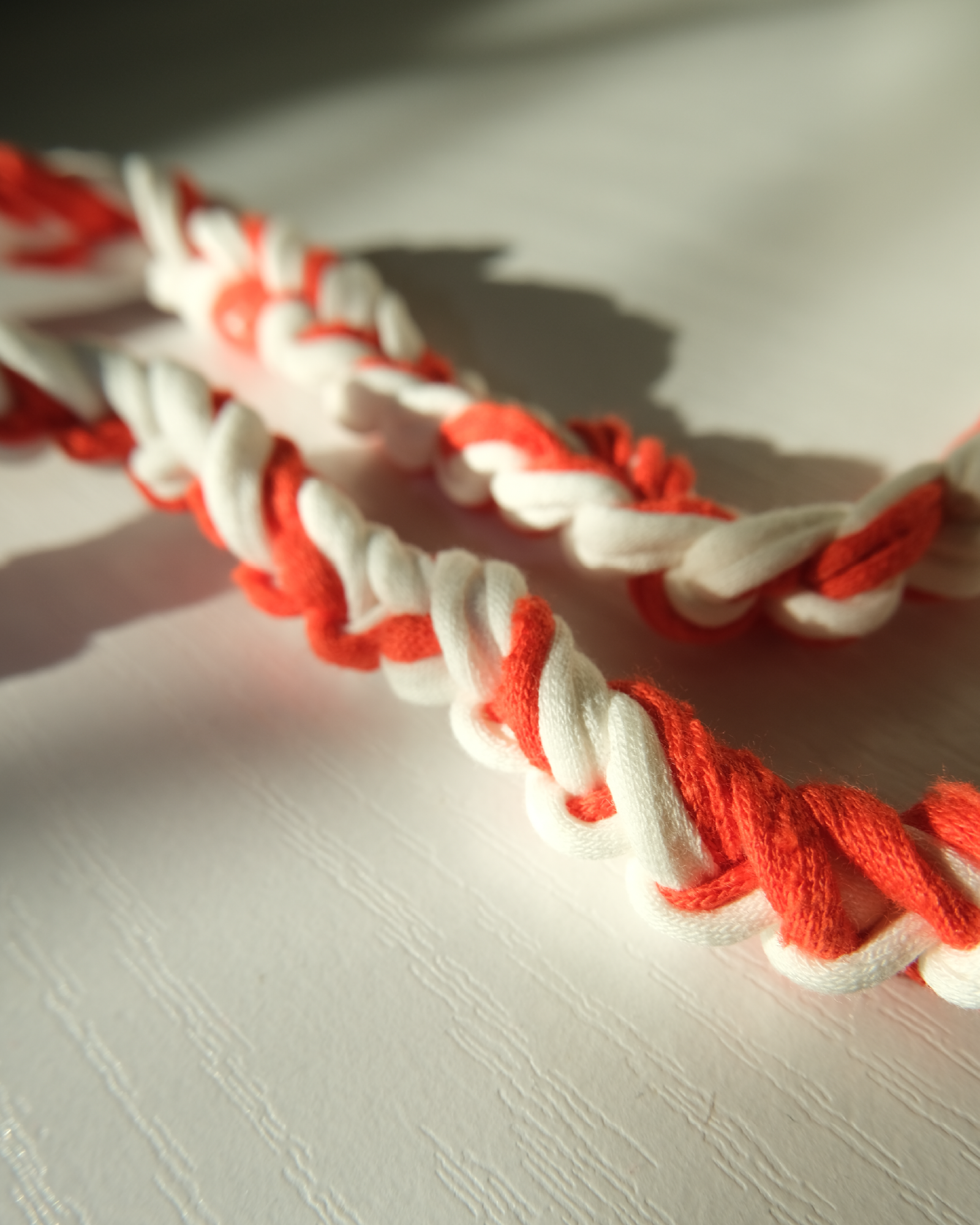 YK Lanyards - Orange & White