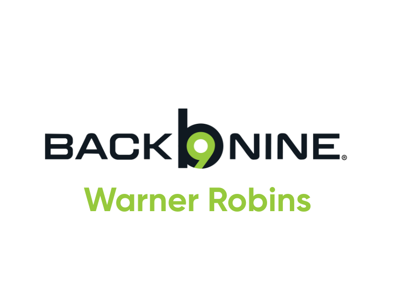 Logo for Back Nine Warner Robins featuring a stylized number nine with a golf-themed design.