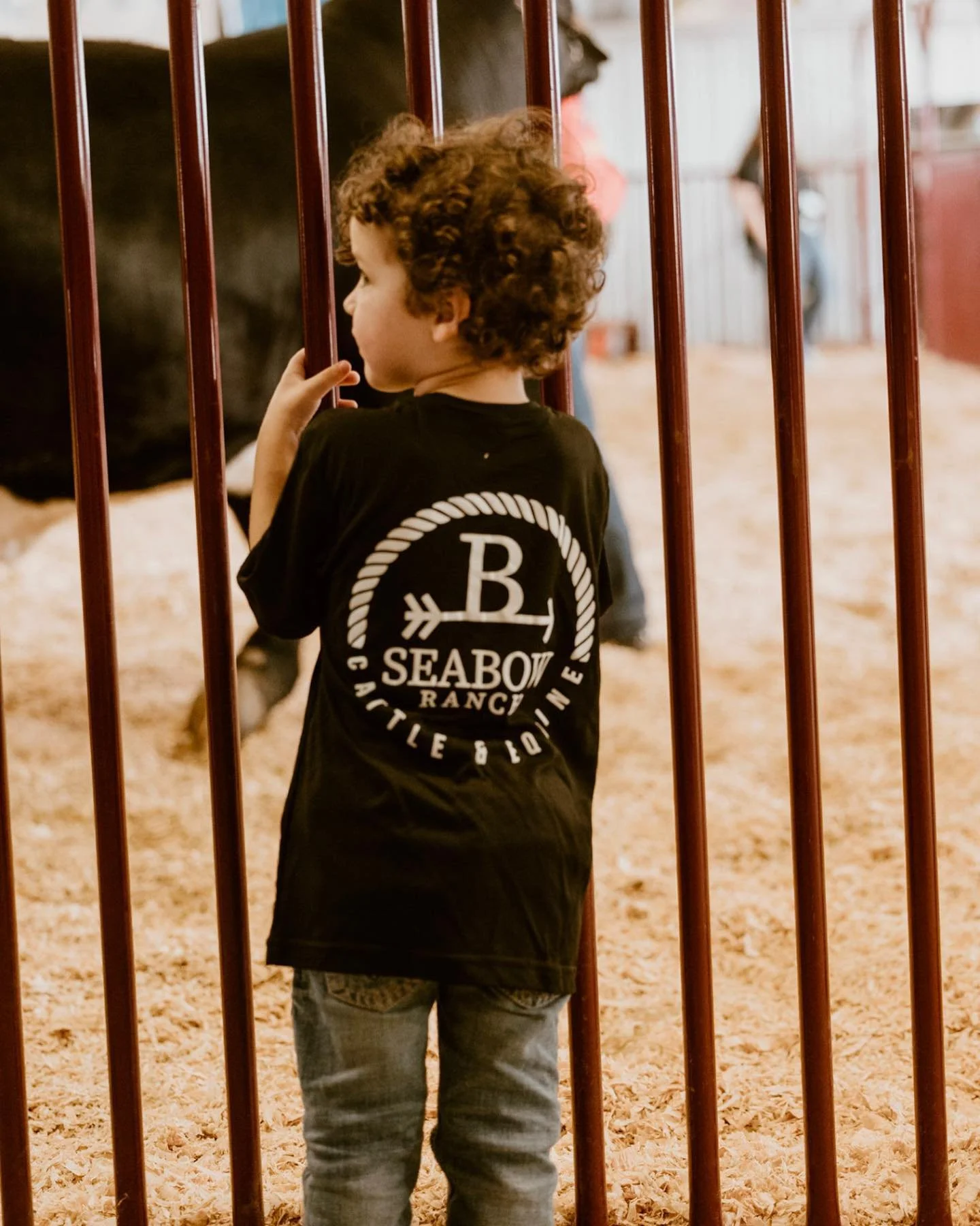 Cheering on our steers in the show ring while representing the ranch merch! 😍😍😍 #seabowranch 📸: @visualvaquera