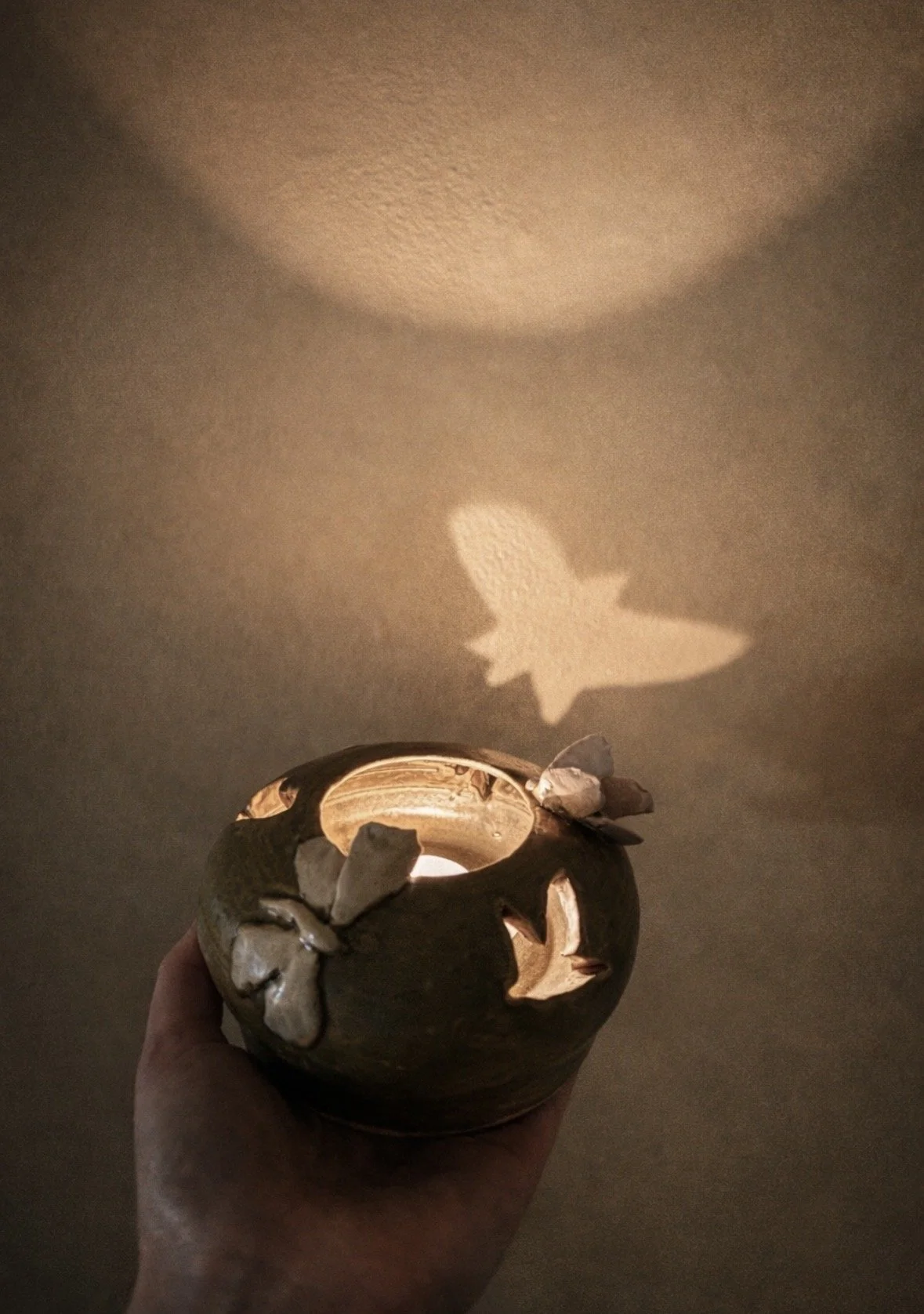 Moths In Moss Lantern