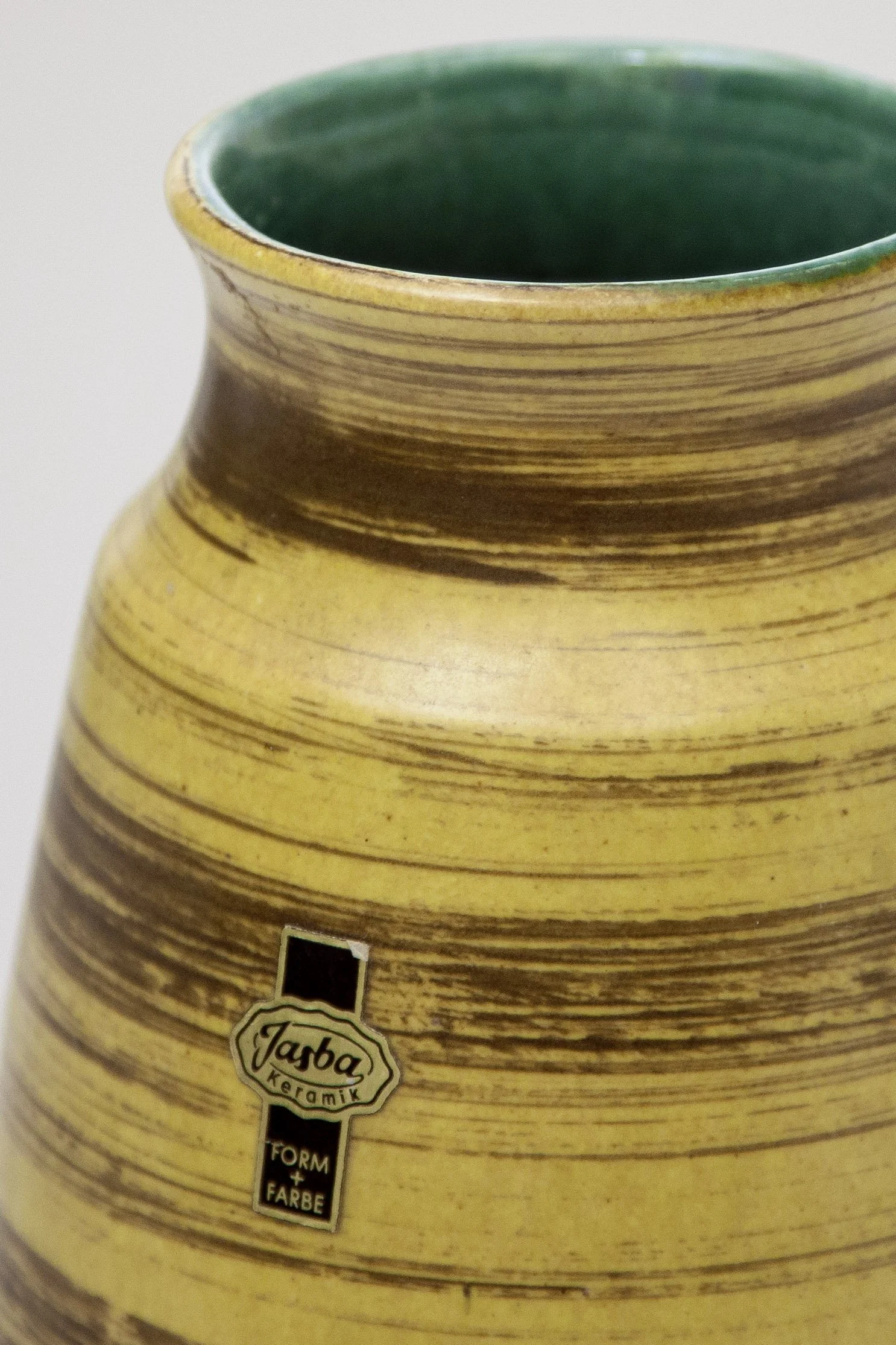 Vintage West Germany Vase in wood height: 26 cm, 1960s — Germany