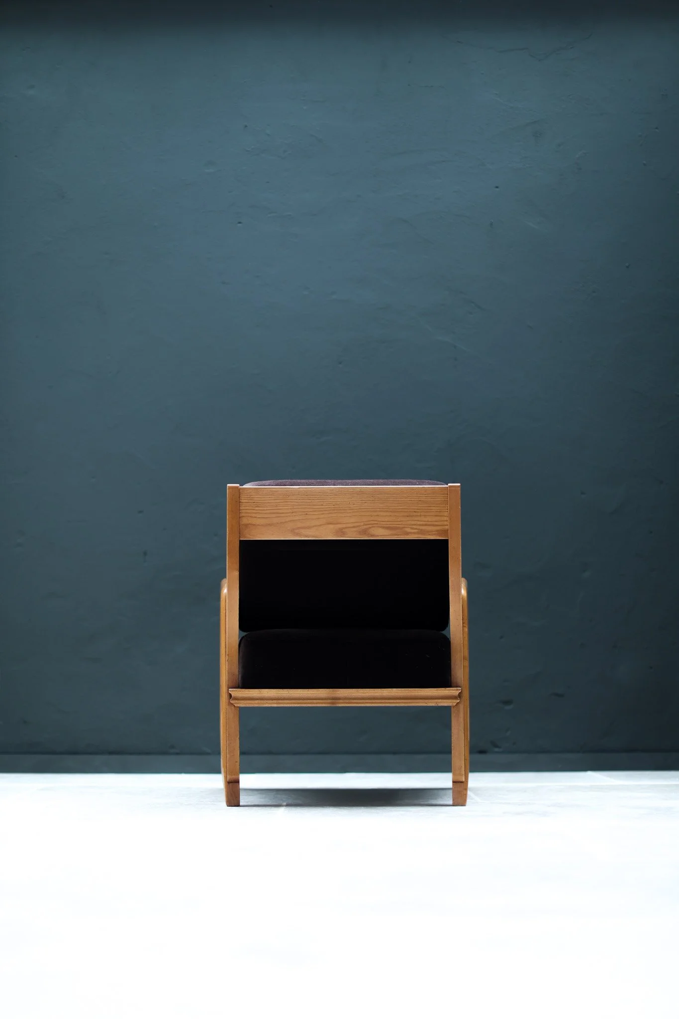 Vintage Set of Two Armchairs by FRANCO CAMPO & CARLO GRAFFI in wood, mohair, cotton (reupholstered), 1960 — by “Home” Italië