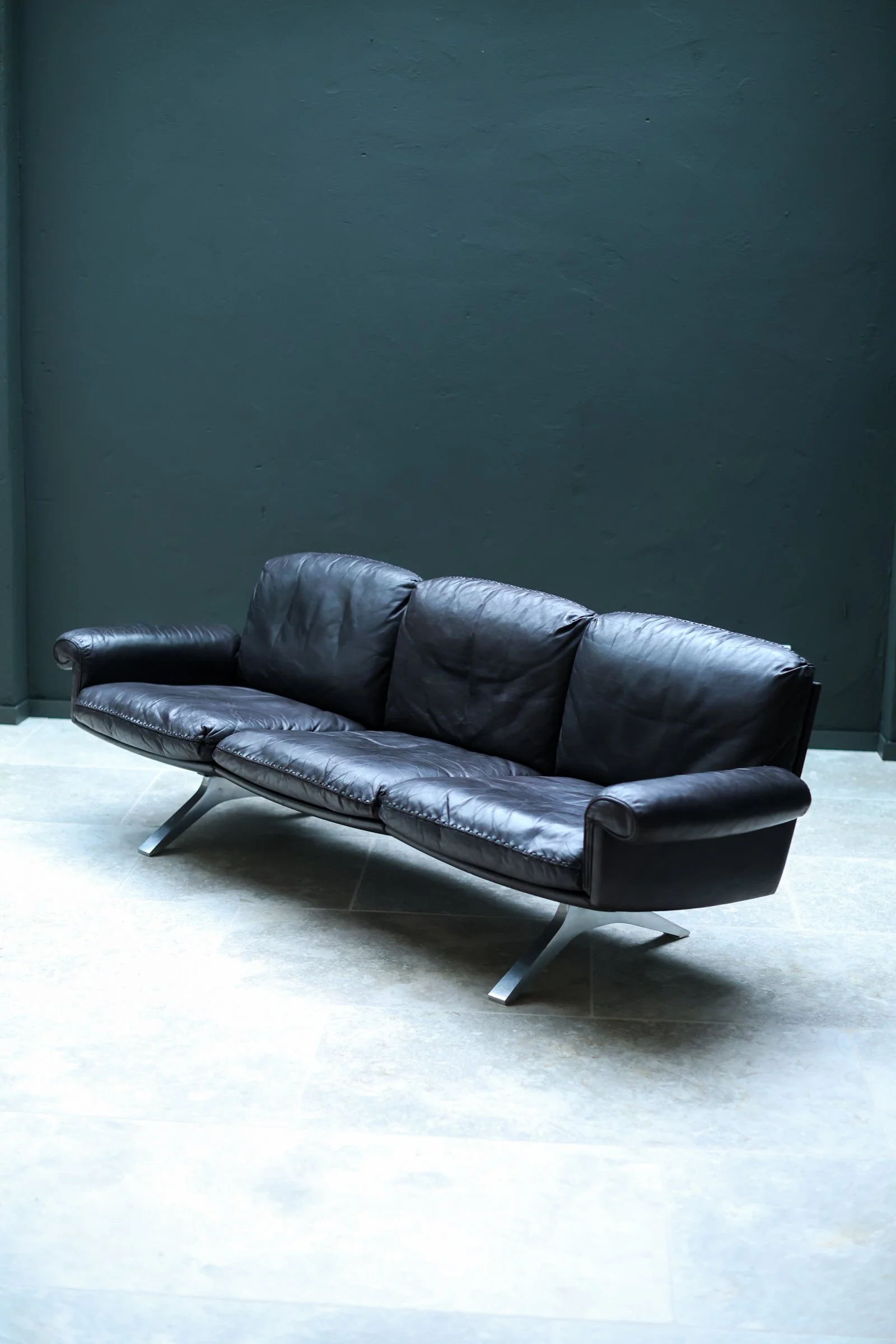 Vintage De Sede DS-31 Three-Seater Sofa in leather, 1970’S — Swiss