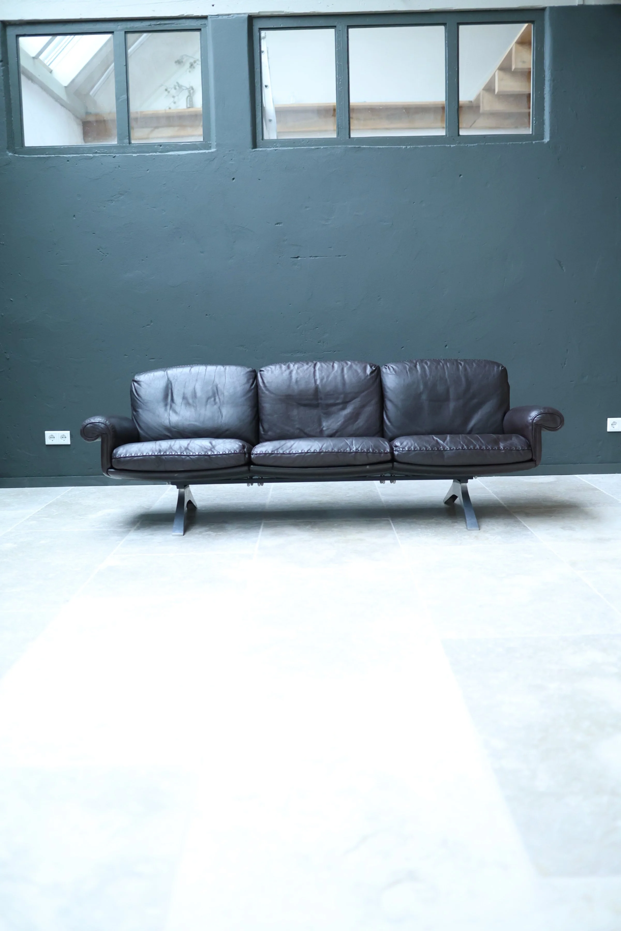 Vintage De Sede DS-31 Three-Seater Sofa in leather, 1970’S — Swiss