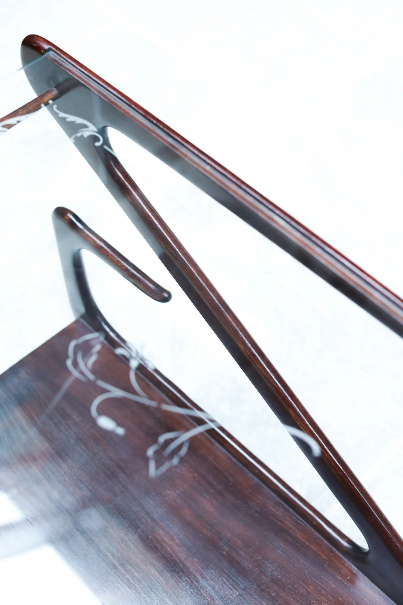 Vintage Italian Z-Line Serving Trolley | 1950s Sculptural Vibe in wood — Italy