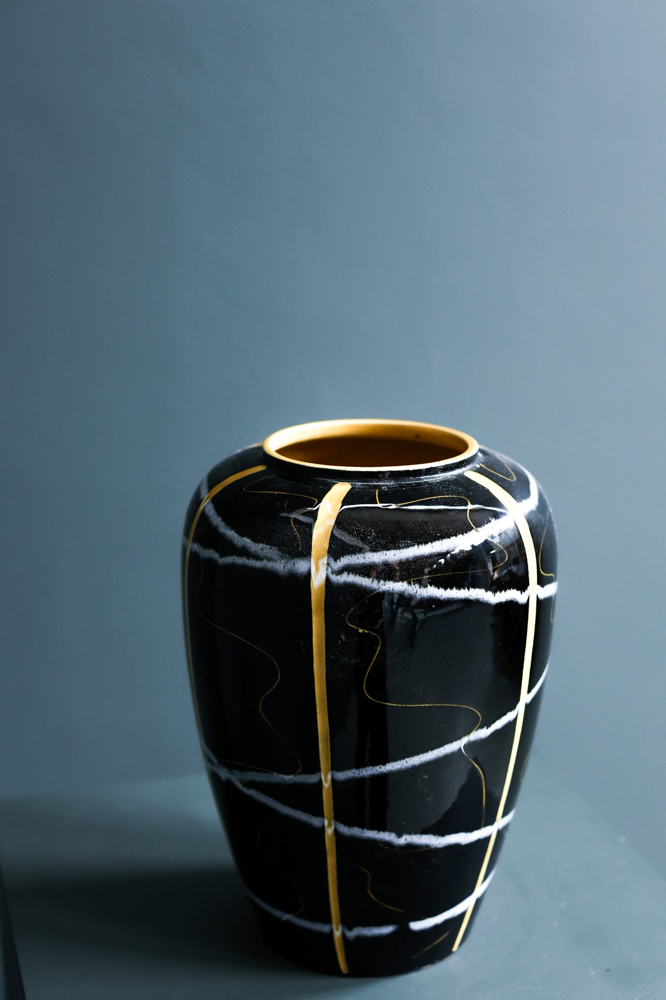 vintage vase, mid-century vase, Germany, scheurich, foreign vase