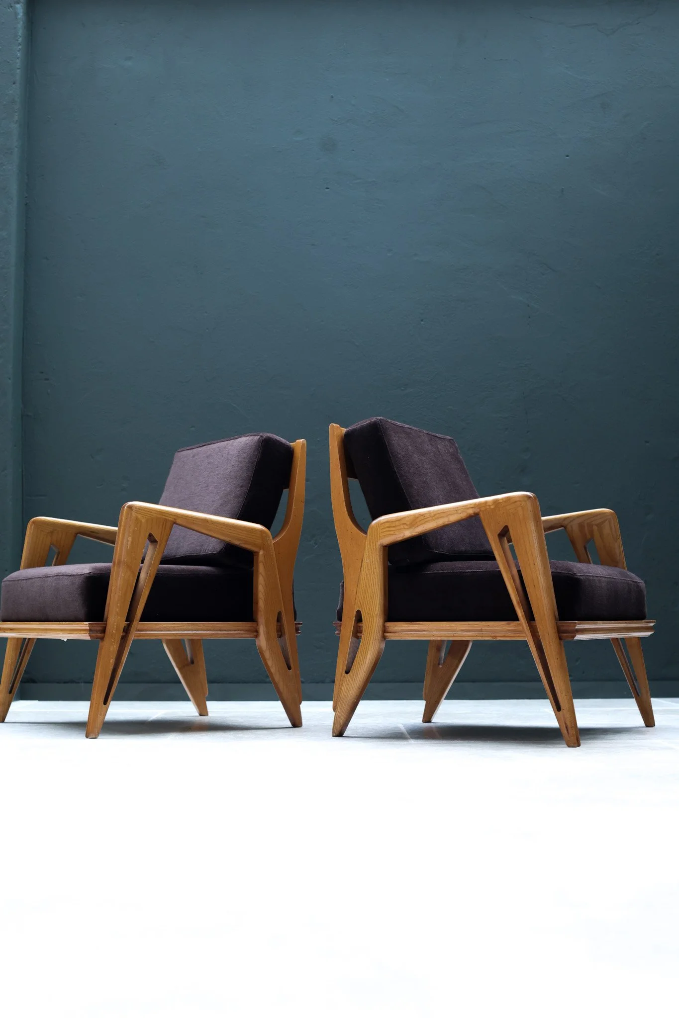 Set of Two Armchairs by FRANCO CAMPO & CARLO GRAFFI