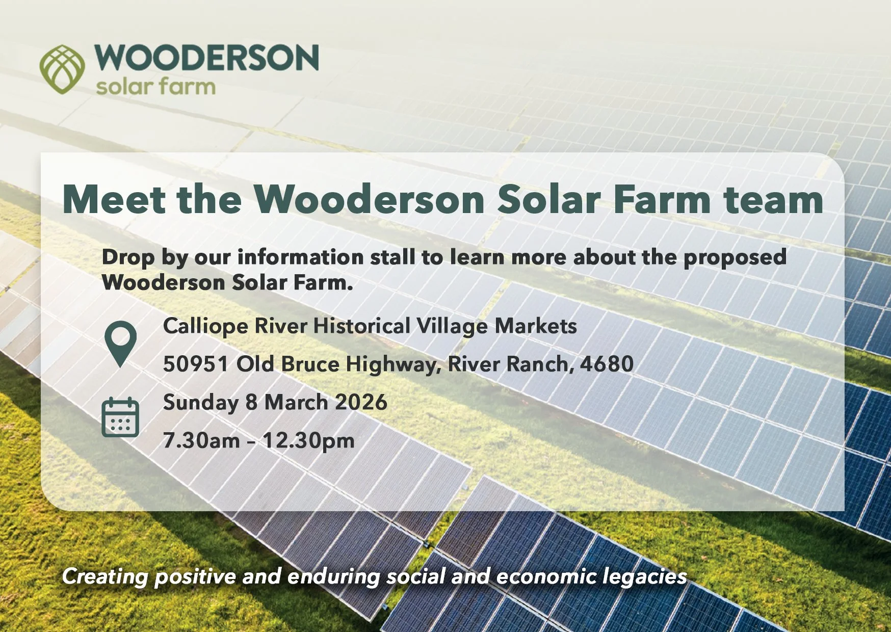 CANCELLED: Calliope River Historical Village Markets - 8 March 2026 