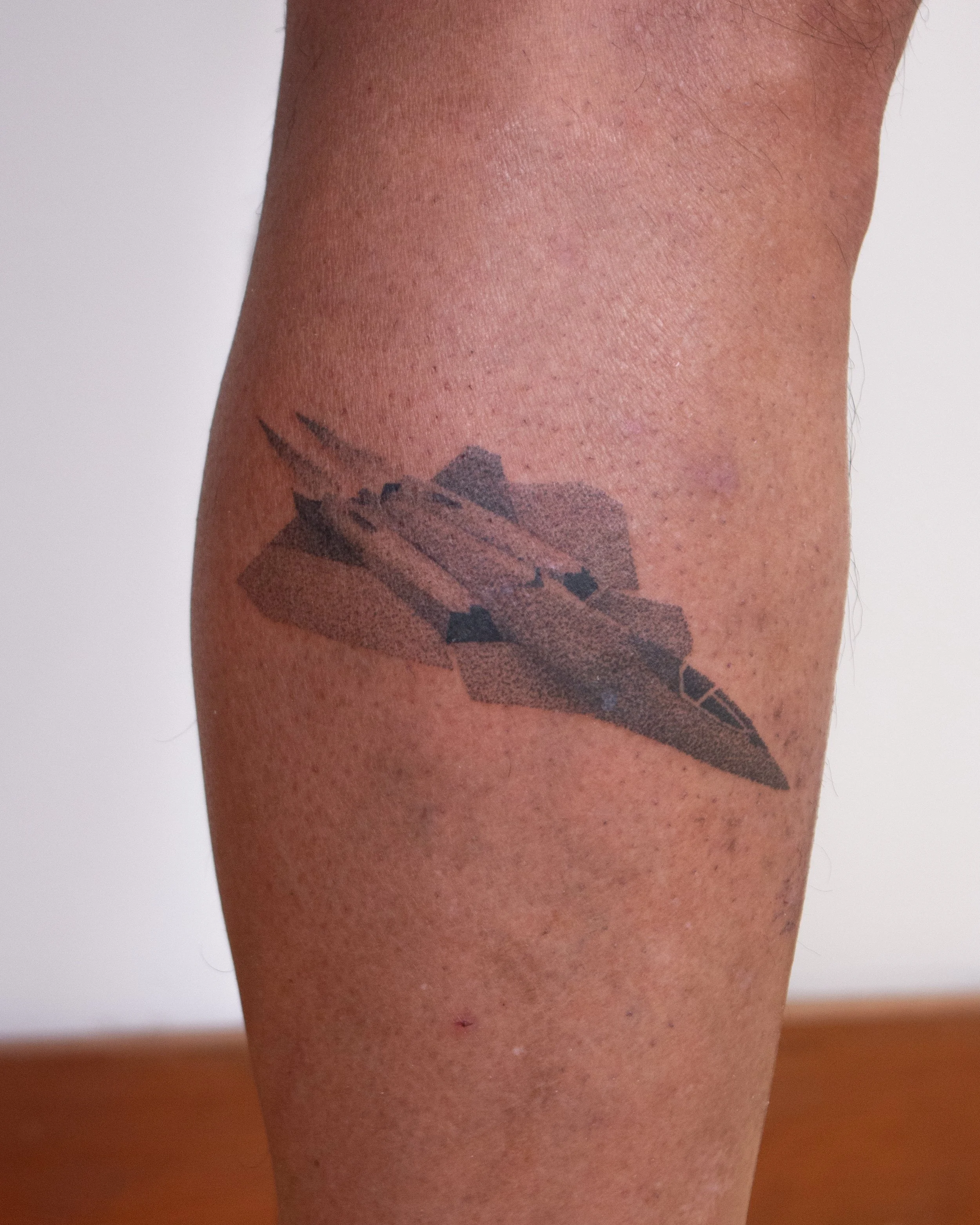 Dad's 2nd tattoo! Lifelong aviation fan.