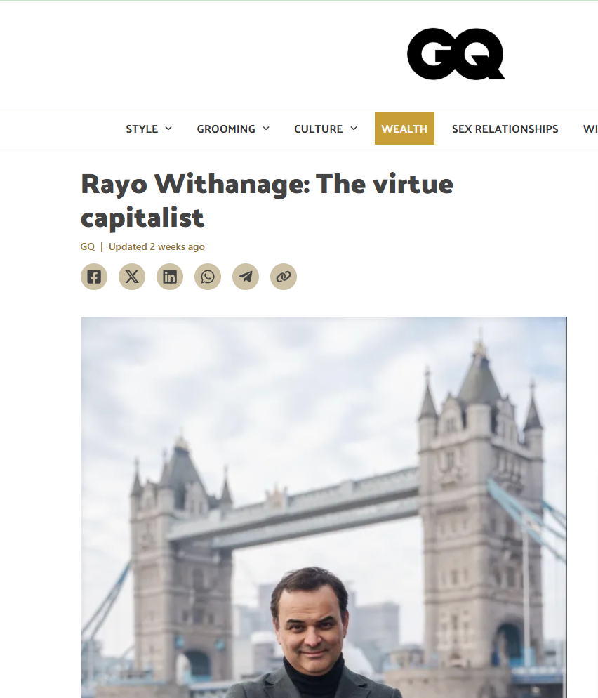 Rayo Withanage standing in front of Tower Bridge in London, England, smiling at the camera.