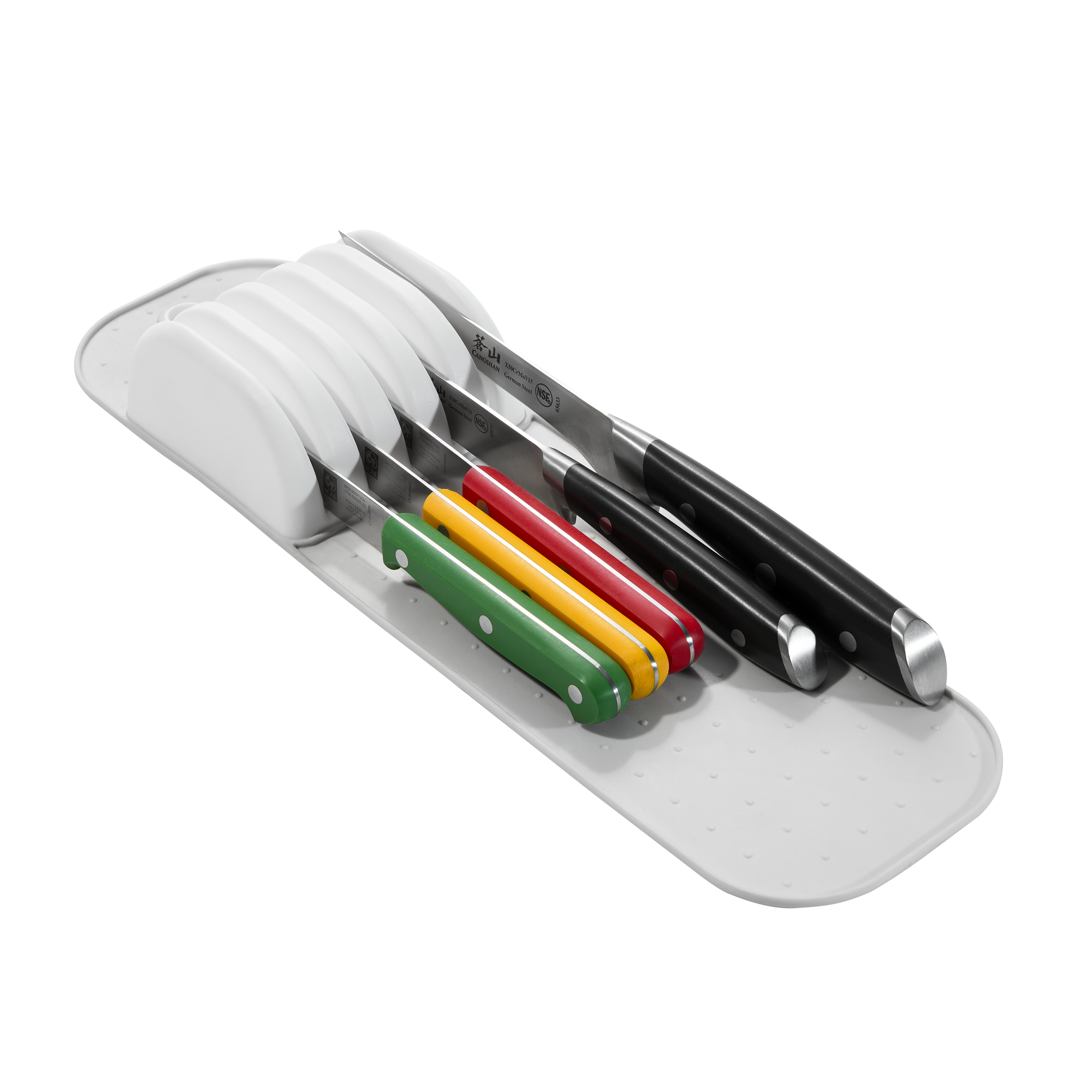  knife holder on a white surface.