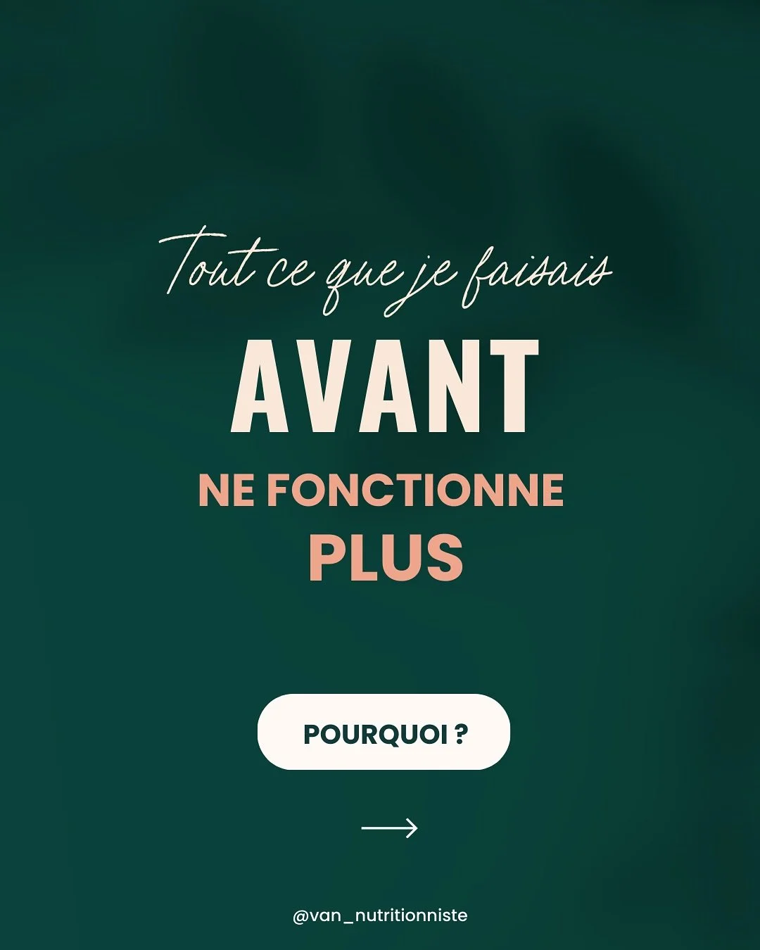 Probablement l&rsquo;une des phrases que j&rsquo;entends le plus souvent! 

Mon corps change et pourtant, moi, je n&rsquo;ai rien chang&eacute;... D&rsquo;ailleurs, tout ce que j&rsquo;ai toujours fait ne fonctionne plus aujourd&rsquo;hui! Que se pas