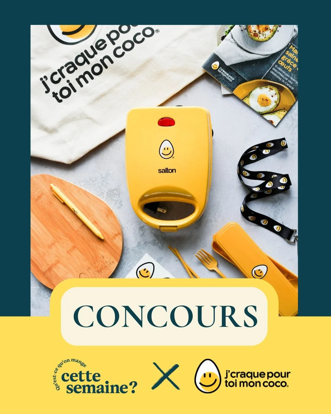 Cours la chance de gagner une bo&icirc;te cadeau foodies offerte par @eggsoeufs 🥳

&Agrave; GAGNER (valeur de 70$)

Un coffret rempli de surprises autour des &oelig;ufs, une belle fa&ccedil;on de mettre de l&rsquo;avant cet aliment &agrave; la fois 