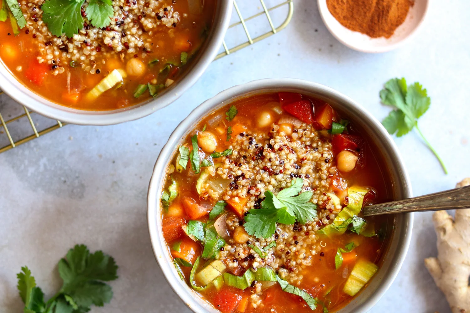 Soupe marocaine aux pois chiches