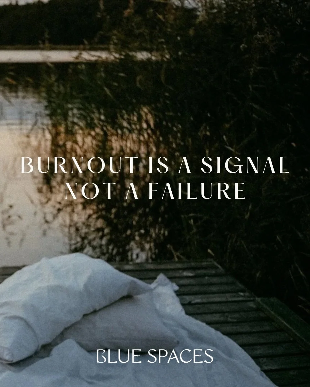 Burnout is often a sign that something needs care, space, support and tending.

Recovery begins not by doing more but by slowing down, stepping back and resting. 

We believe in creating spaces that help you slow down, breathe a little more fully and