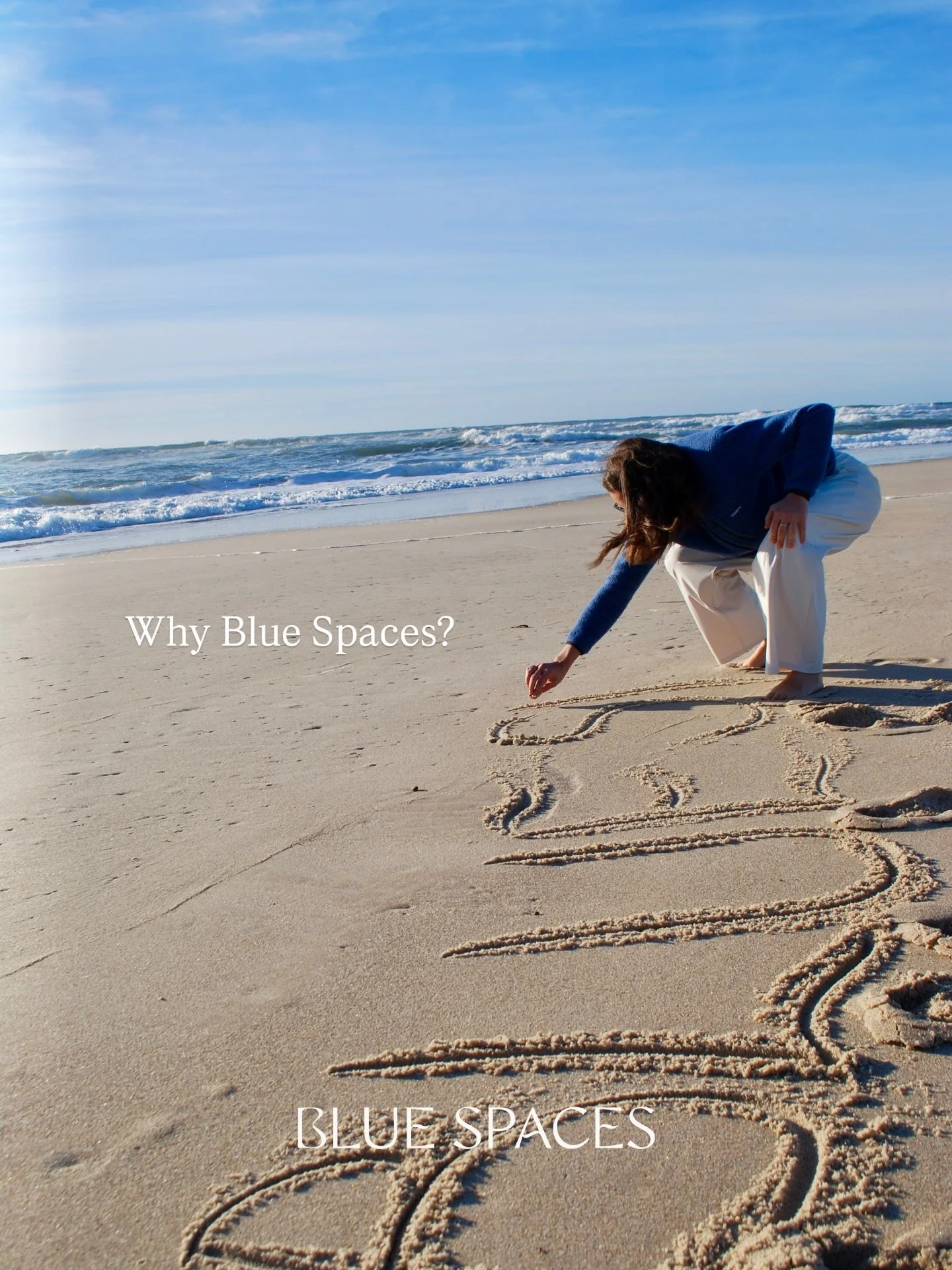 The feeling you get when you&rsquo;re near water.

The shift and change of perspective.

The way the sunlight dances on water. The joy it can bring. A reminder of childhood adventures and fun. 

The reminder that we&rsquo;re part of something bigger.