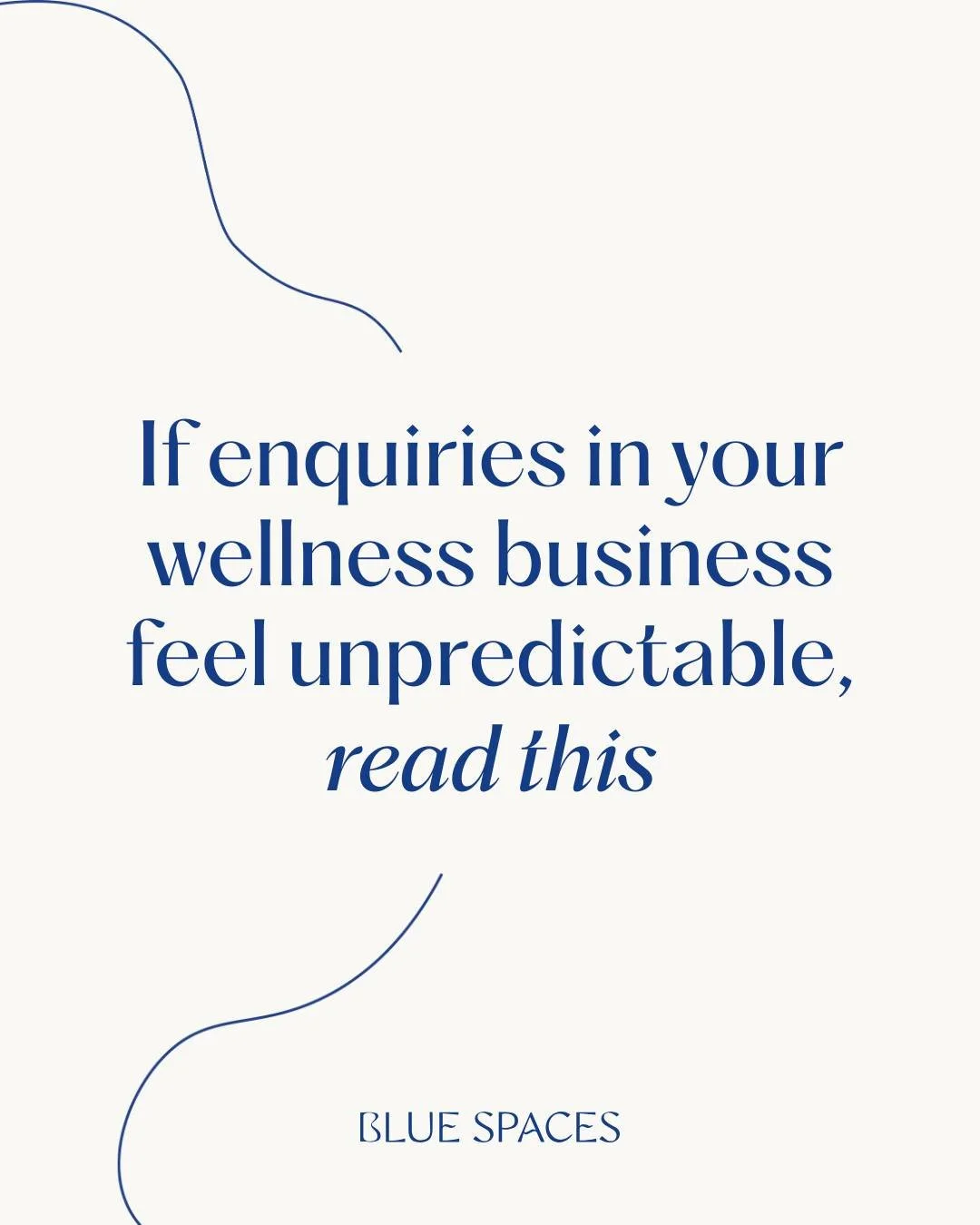 One of the things we hear again and again from the yoga teachers, Pilates teachers and people running other wellness businesses that we work with is: "some weeks are great, and I get new enquiries and bookings. And then the next week it's dead.&