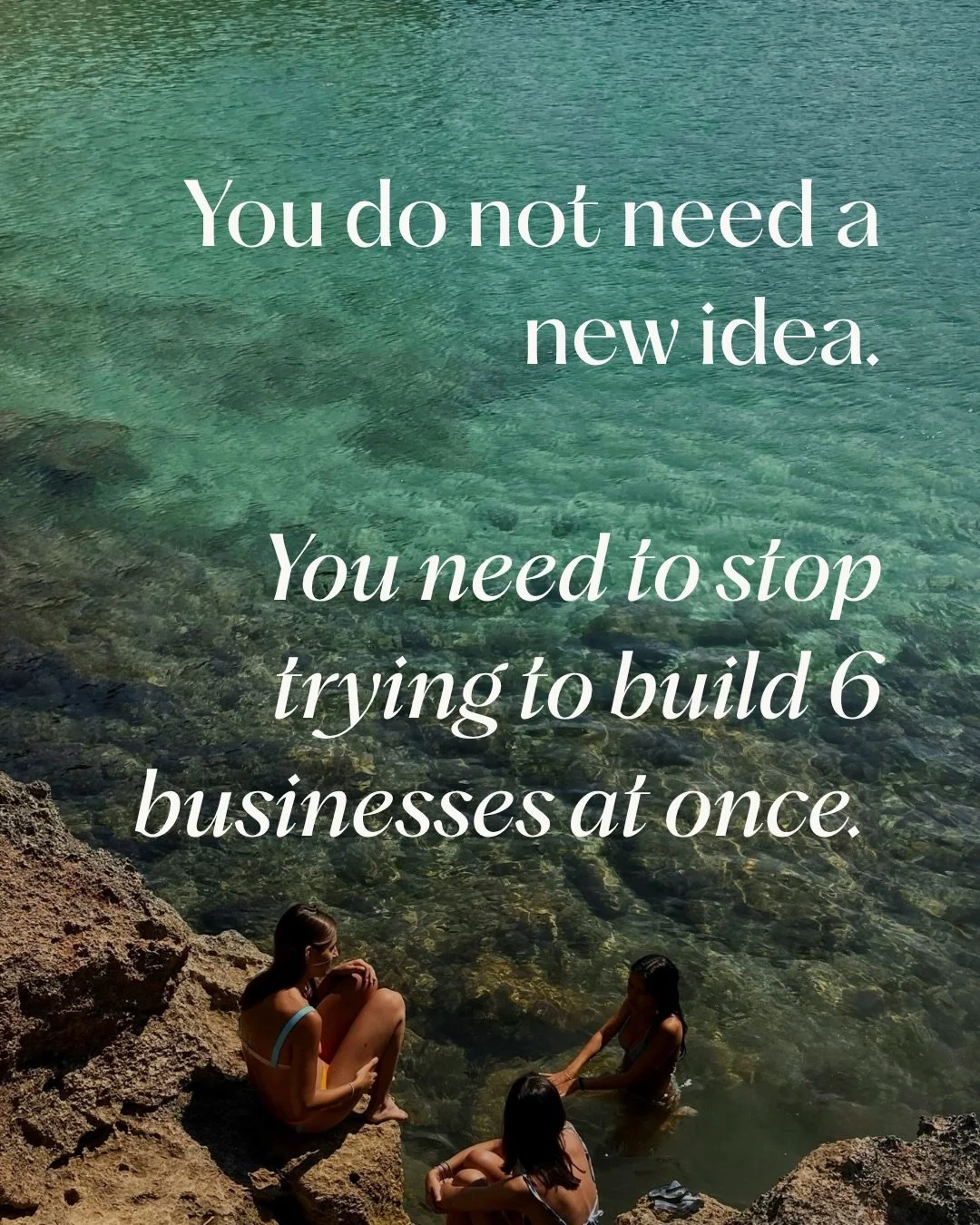 Most early-stage wellness businesses don&rsquo;t have a motivation problem.

It&rsquo;s a &lsquo;too-many-ideas&rsquo; problem.

Too many tabs open.
Too many half-started plans.
Too many things you could do next.

So you end up trying to build six th