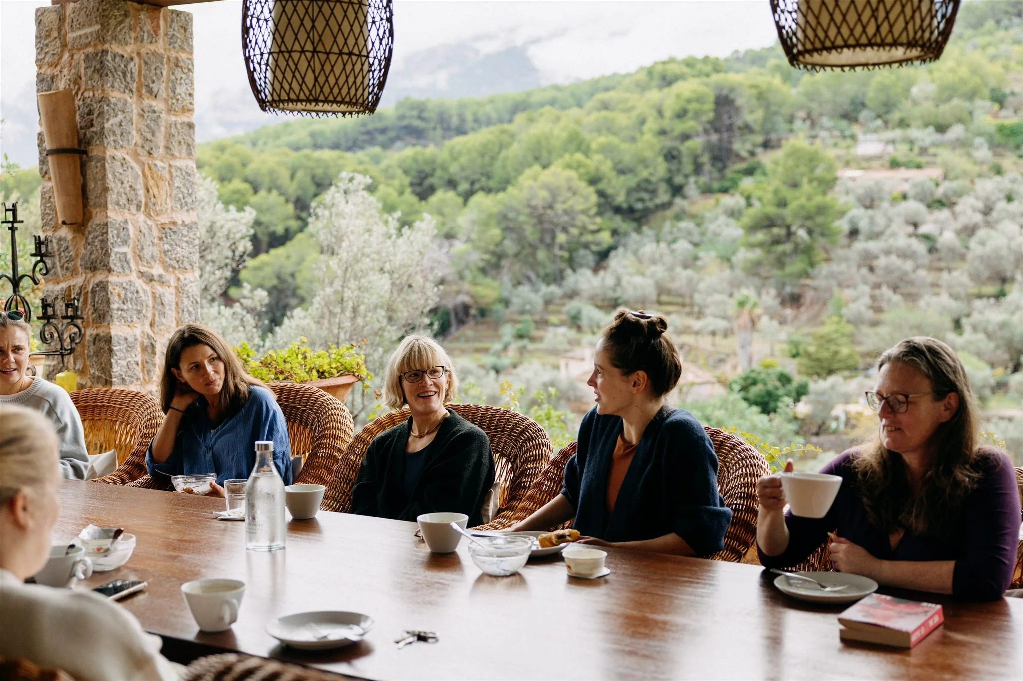 Women having breakfast in Soller, Mallorca