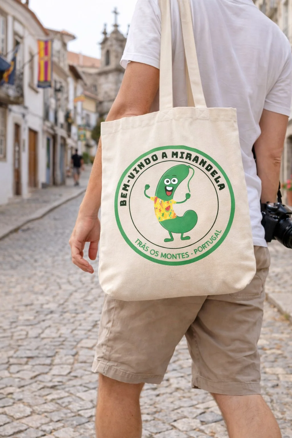 apaixonado por mirandela  mirandela pride  portugal city souvenir  saco de algodão mirandela  tras os montes gift