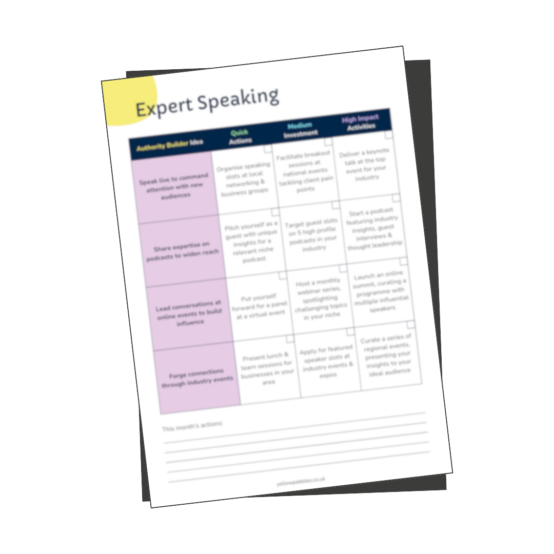 Expert Speaking