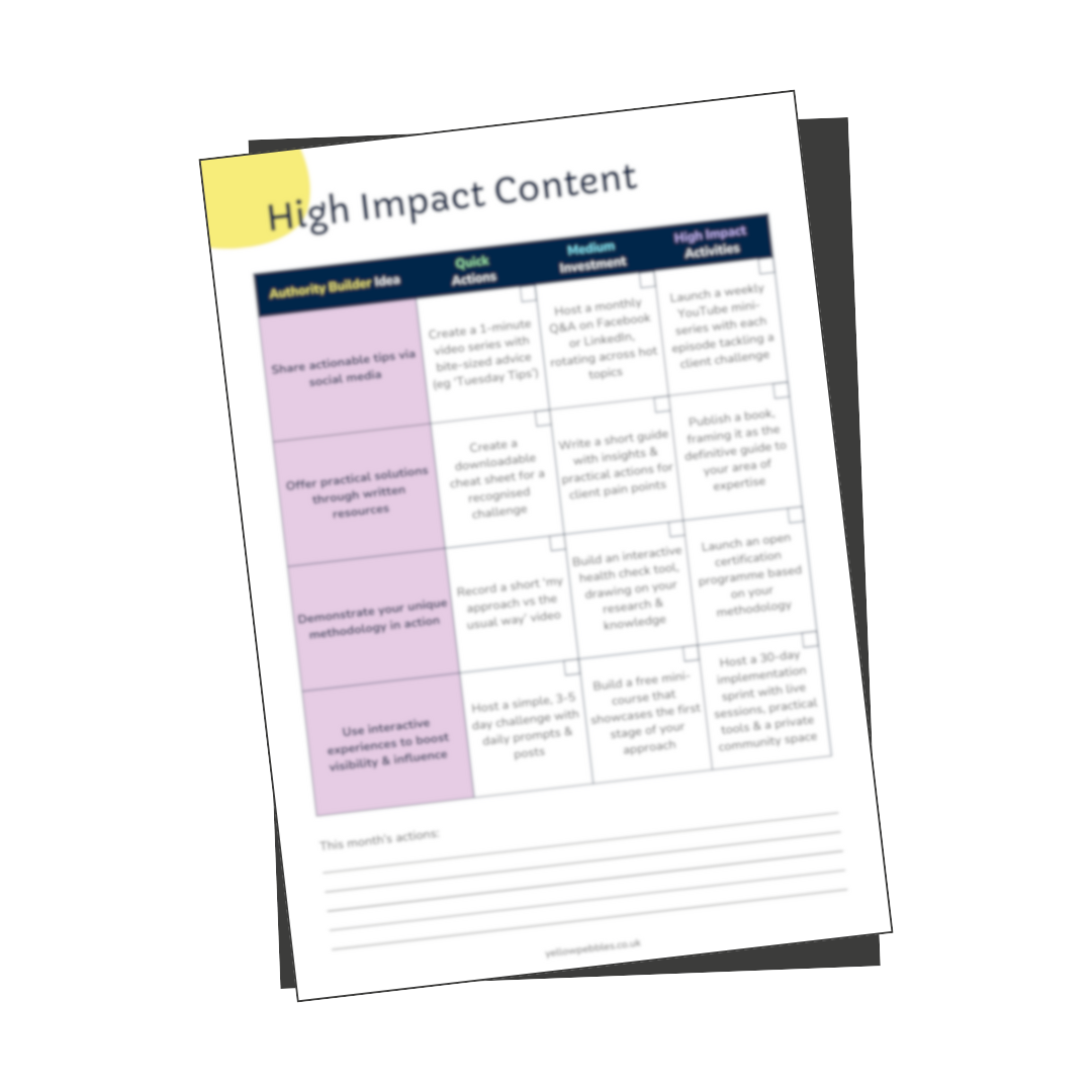 High Impact Content
