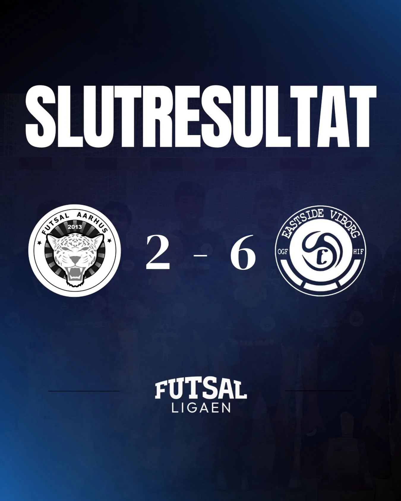 Vi spillede i g&aring;r en sv&aelig;r kamp mod Eastside Viborg Futsal, men leverede en god og arbejdsom indsats. 

Vi kom fint fra start og bragte os foran 1-0 i f&oslash;rste halvleg. Viborg fik dog gradvist bedre greb om kampen og vendte stillingen