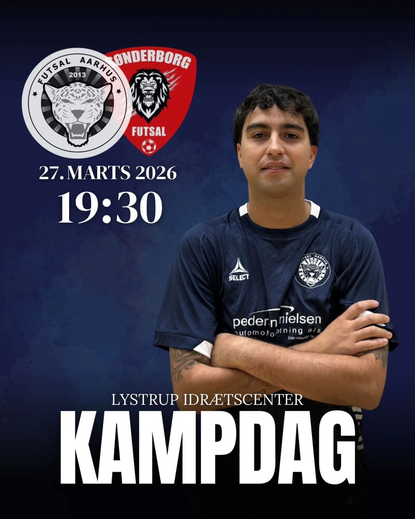 S&aring; er dagen her! I aften spiller vi s&aelig;sonens sidste kamp, og vi er klar til at give den alt, hvad vi har 💥

Vi m&oslash;der S&oslash;nderborg Futsal kl. 19:30 i Lystrup Idr&aelig;tscenter, og vi h&aring;ber at se en fyldt hal. Jeres opba