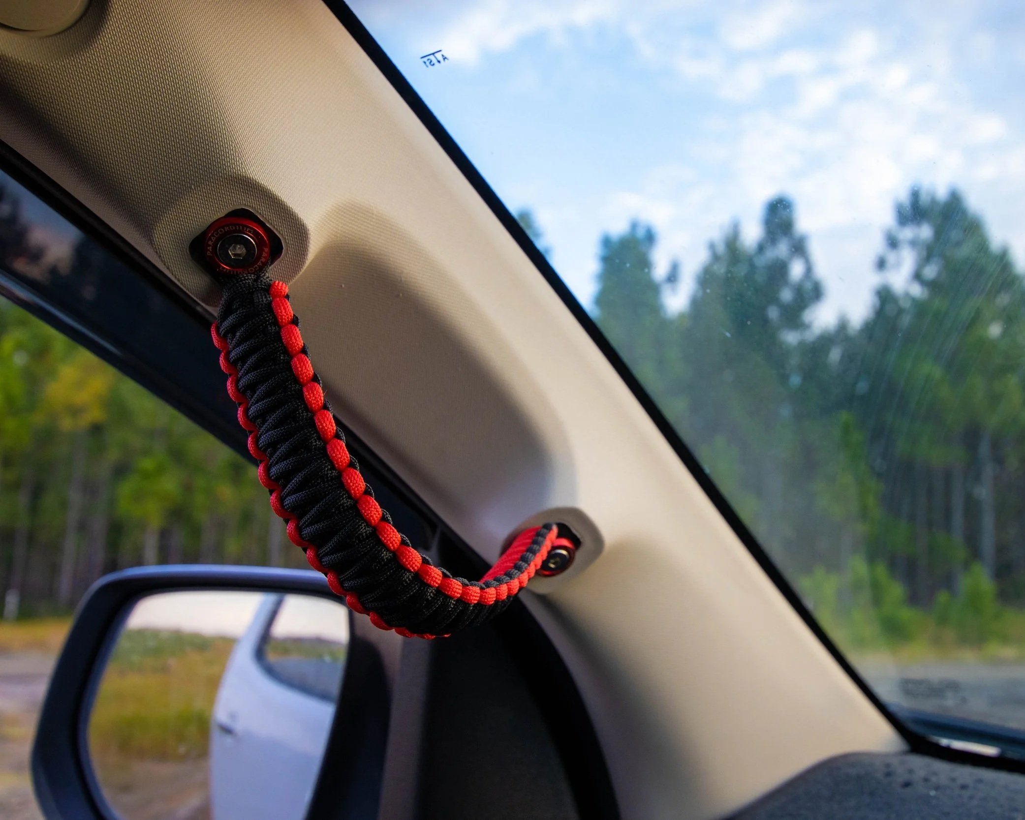 Black And Red Grab Handles