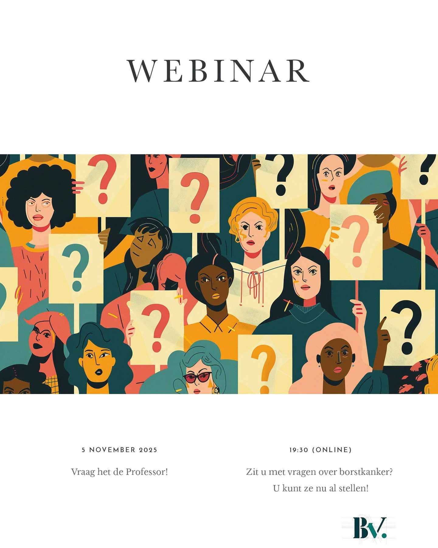 𝐕𝐑𝐀𝐀𝐆 𝐇𝐄𝐓 𝐃𝐄 𝐏𝐑𝐎𝐅𝐄𝐒𝐒𝐎𝐑: webinar voor mensen met (doorgemaakte) borstkanker &bull; Heeft u vragen over borstkanker? Tijdens dit (digitale) webinar neemt 𝐨𝐧𝐜𝐨𝐥𝐨𝐨𝐠 𝐀𝐠𝐧𝐞𝐬 𝐉𝐚𝐠𝐞𝐫 de tijd om in begrijpelijke taal antwoor