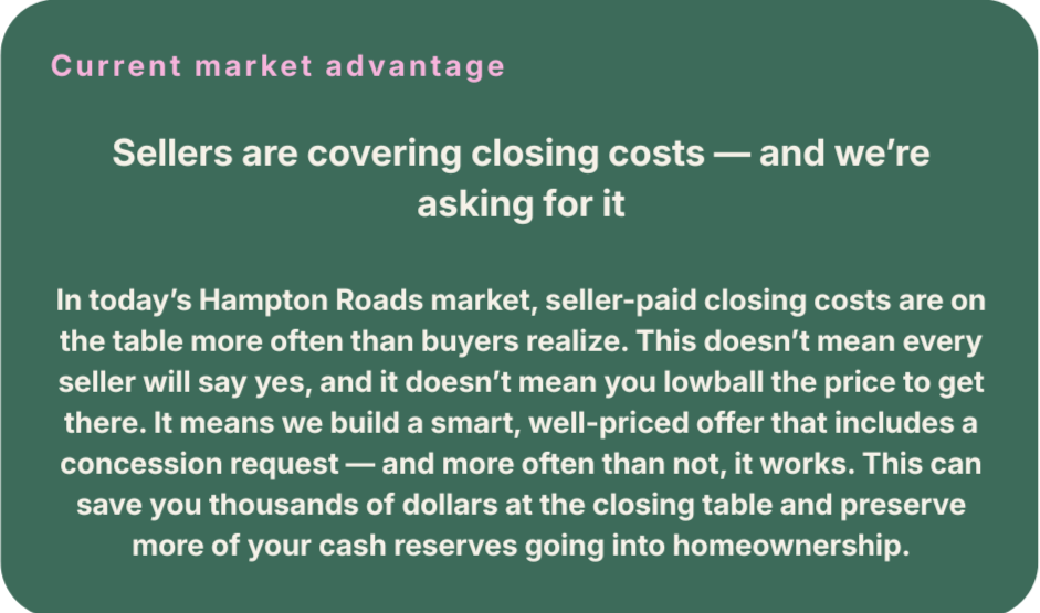 Closing Costs, Norfolk, Newport News, Hampton, Chesapeake, Williamsburg