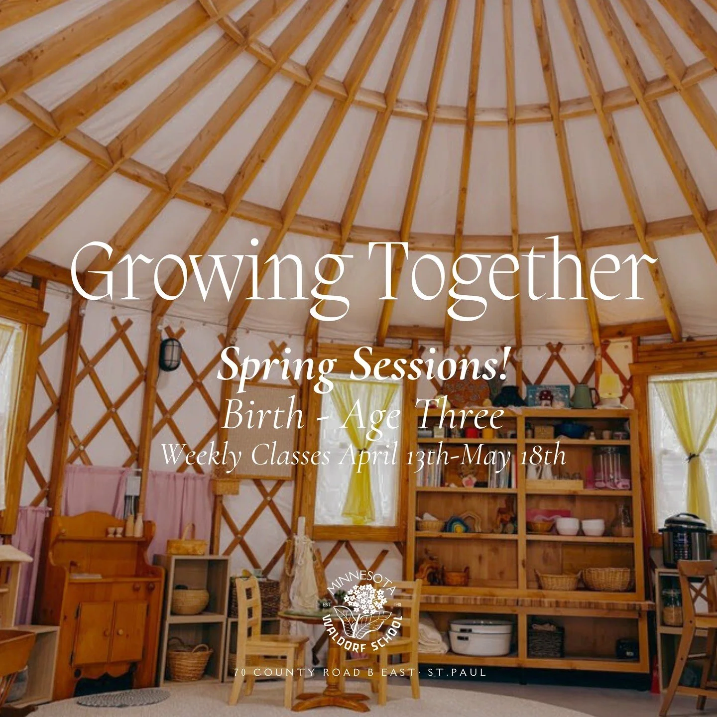 🌿Join us this Spring for a true nature immersion program as we gather to support and celebrate all of the moments in your young children's lives. Families and caregivers of children starting at 12 months old are welcomed into our beautiful outdoor s