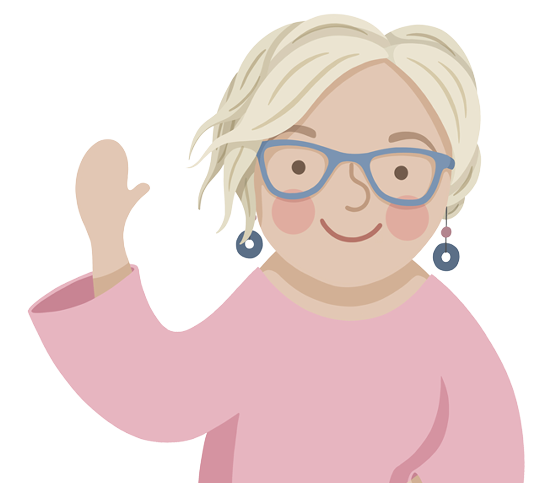 Kirsty Waving goodbye