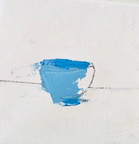 Blue cup 2 / Acrylic on canvas / 15x15 cm / 2000:-