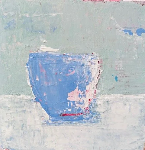 Blue cup / Acrylic on canvas / 15x15 cm / 2000:-