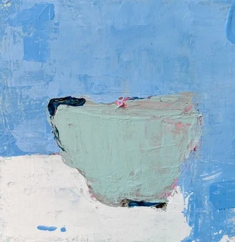 Green Cup 2 / Acrylic on canvas / 15x15 cm / 2000:-