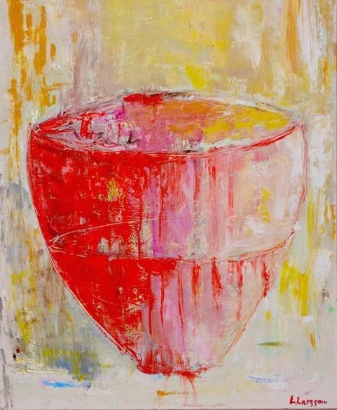 Red bowl / Oil on canvas (SOLD)
