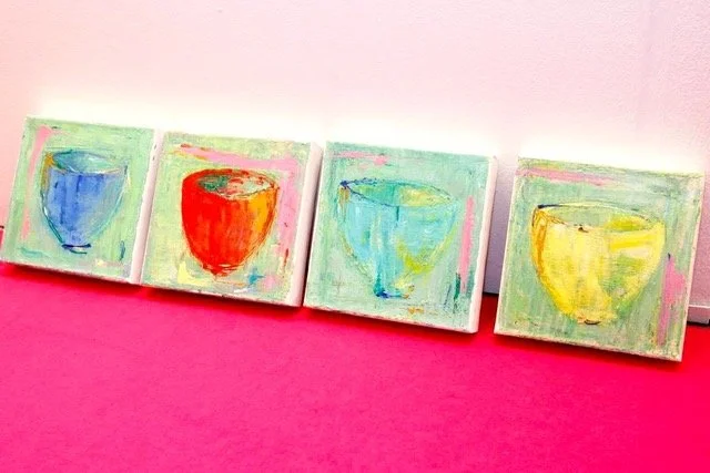 Four bowls / Oil on canvas (SOLD)