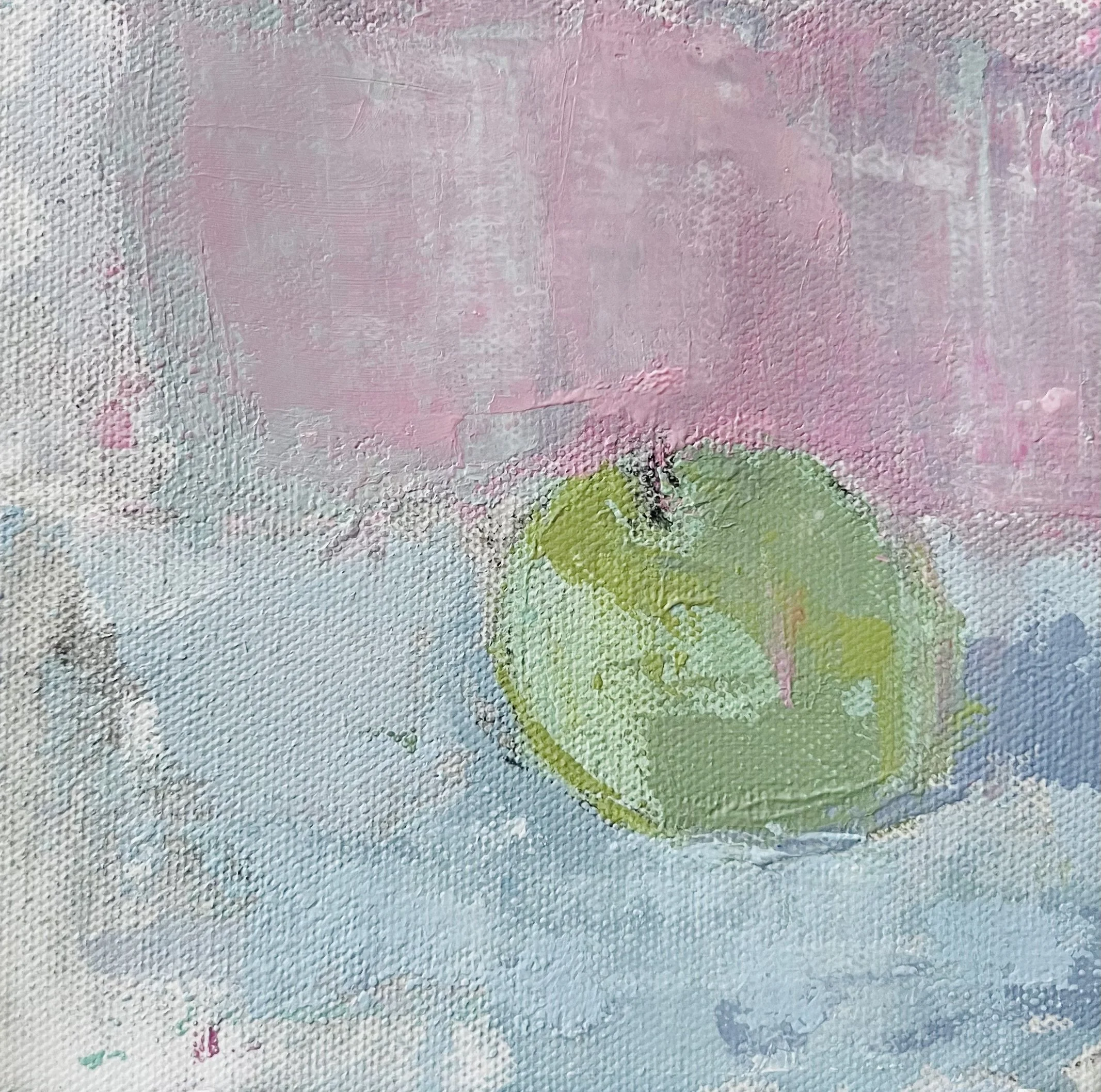 An apple Acrylic on canvas 15 x 15 cm 1800kr