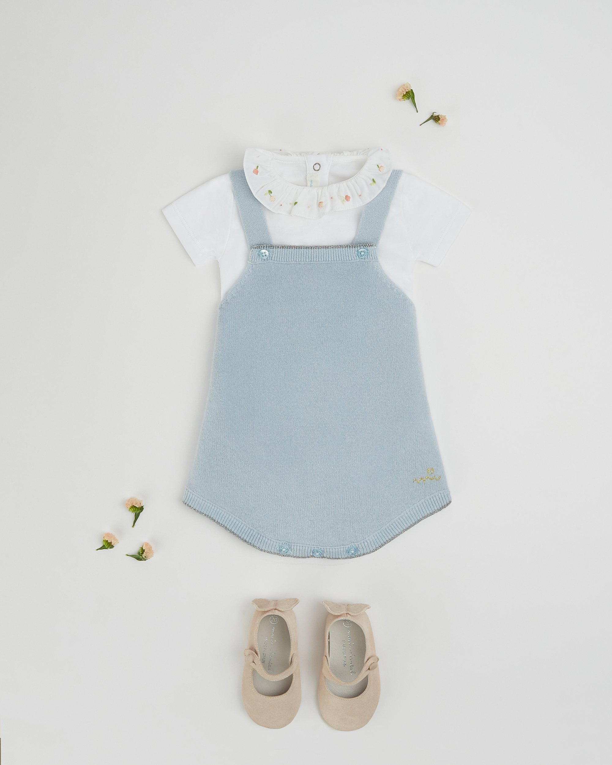 Cashmere sparkle romper – blue Bloom Wind Onesie Olympia slipper- pink.jpg
