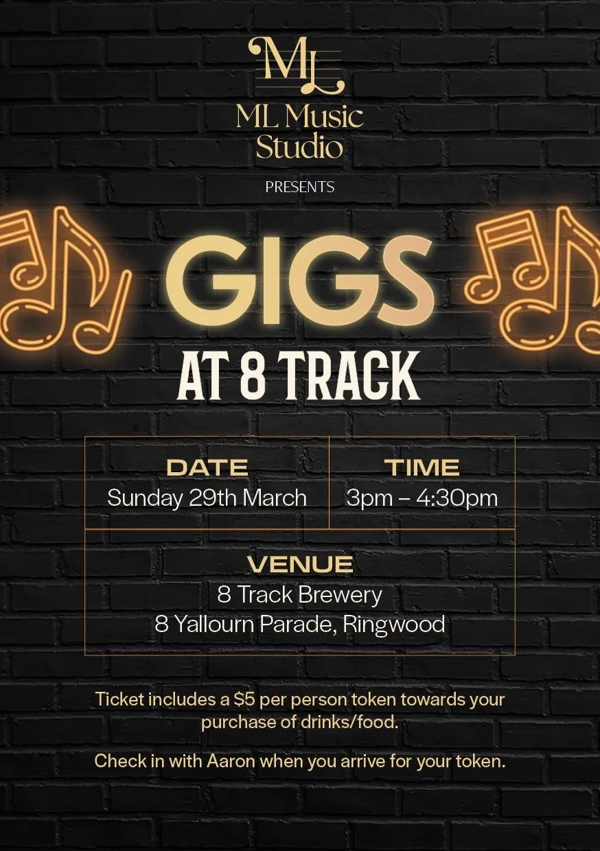 Gigs @ 8 Track 29/3/26