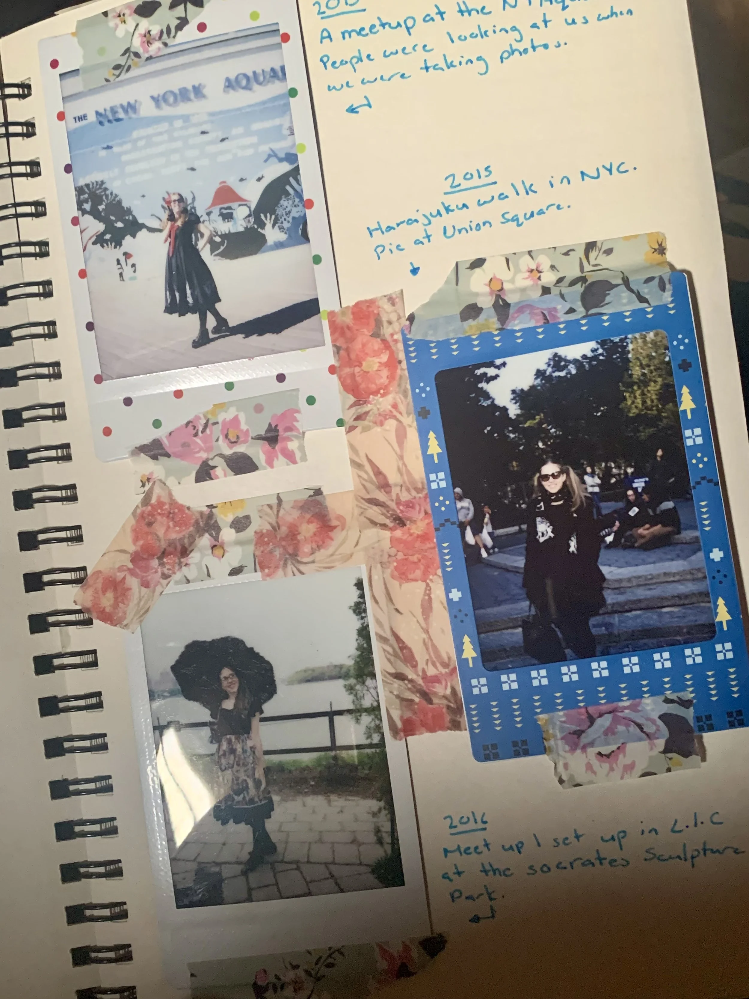 Old polaroid photos. 