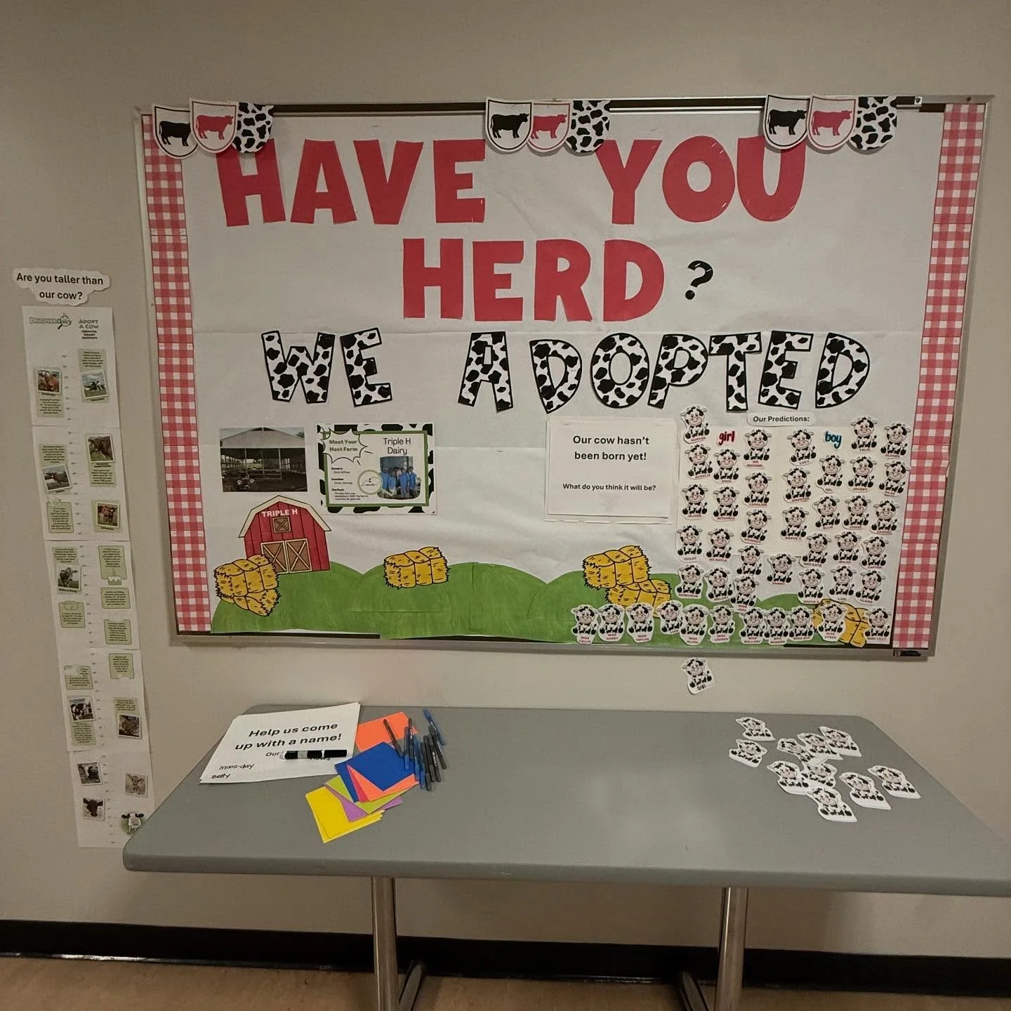 Have you Herd???? We adopted a cow! Well, not really but virtually! Our host farm, Triple H out of Center KY, will have our baby calf ready next week! 🐮 Our students will then get to be a part of every step of the cow&rsquo;s life (from afar!) All t