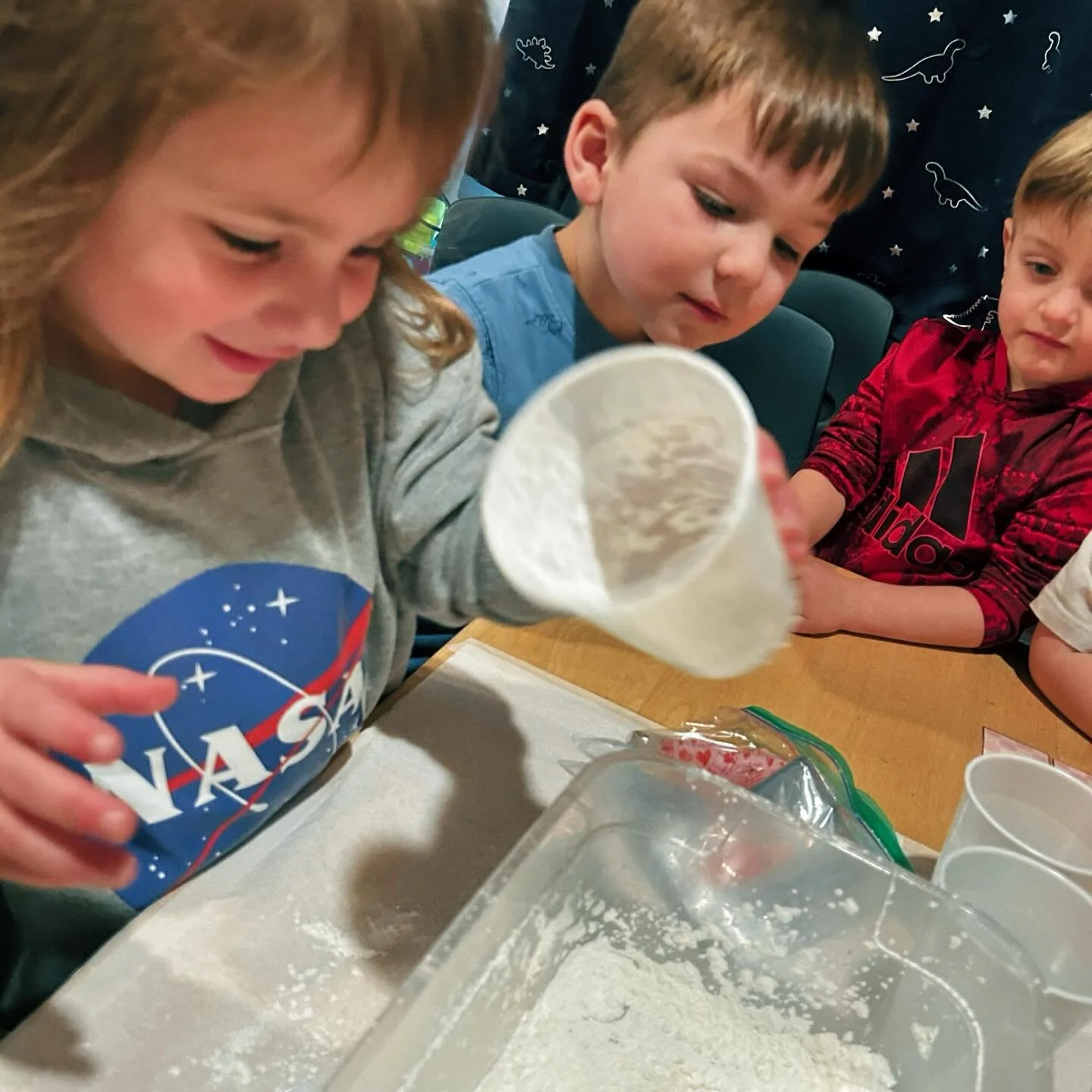 The making of and the enjoying of oOBLECK! This is such a fun science activity and the students have really enjoyed it!