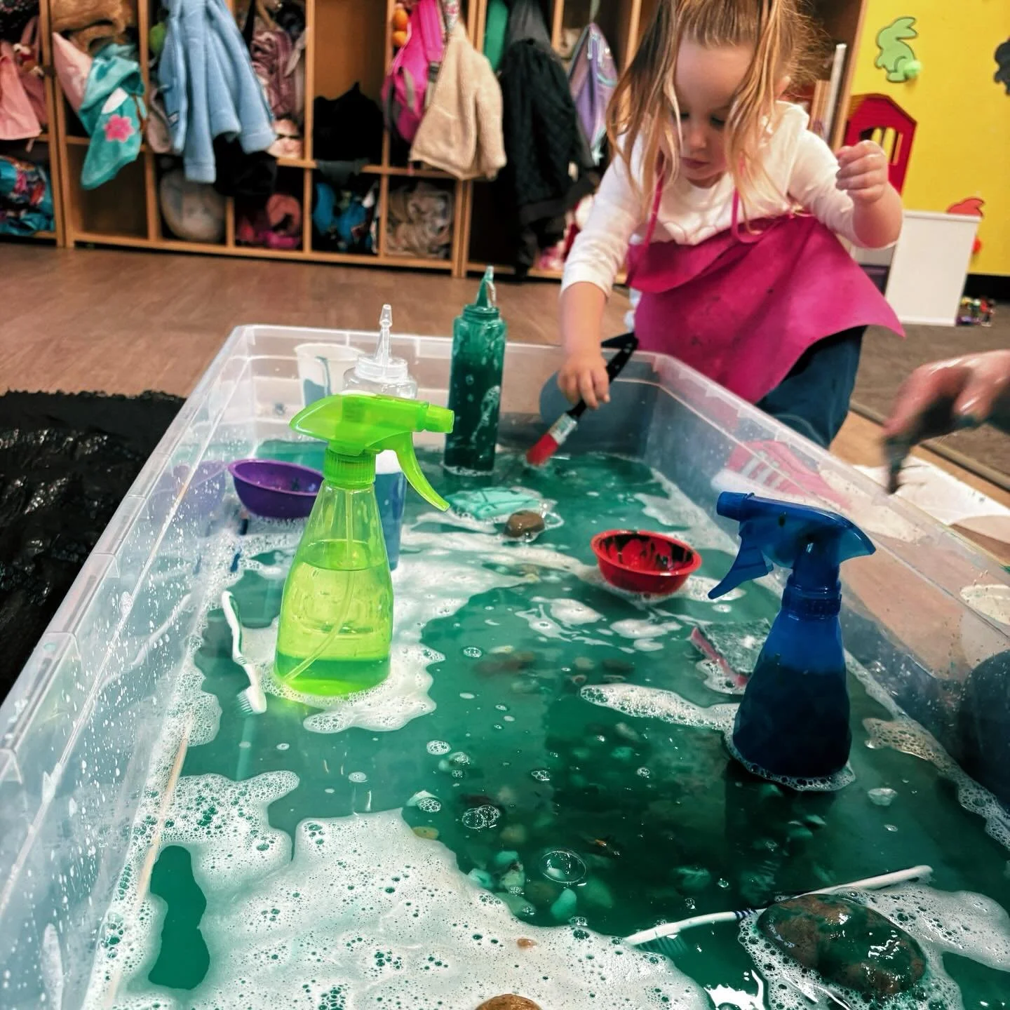 This was a super fun activity that took many forms! A child/led art and exploration materpiece by Miss Kimmie!