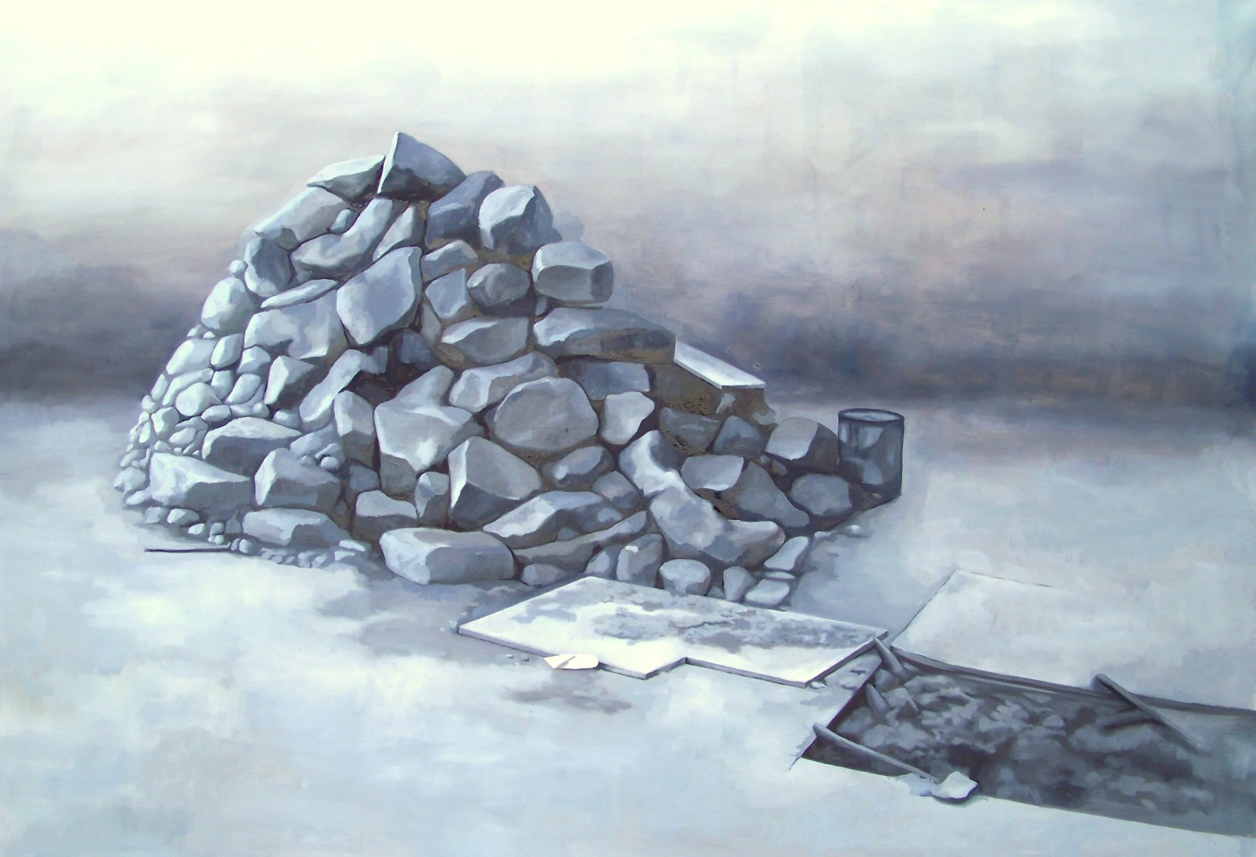 Silverpool, 127x188cm, 50x74 inch, Oil on Canvas, 2012
