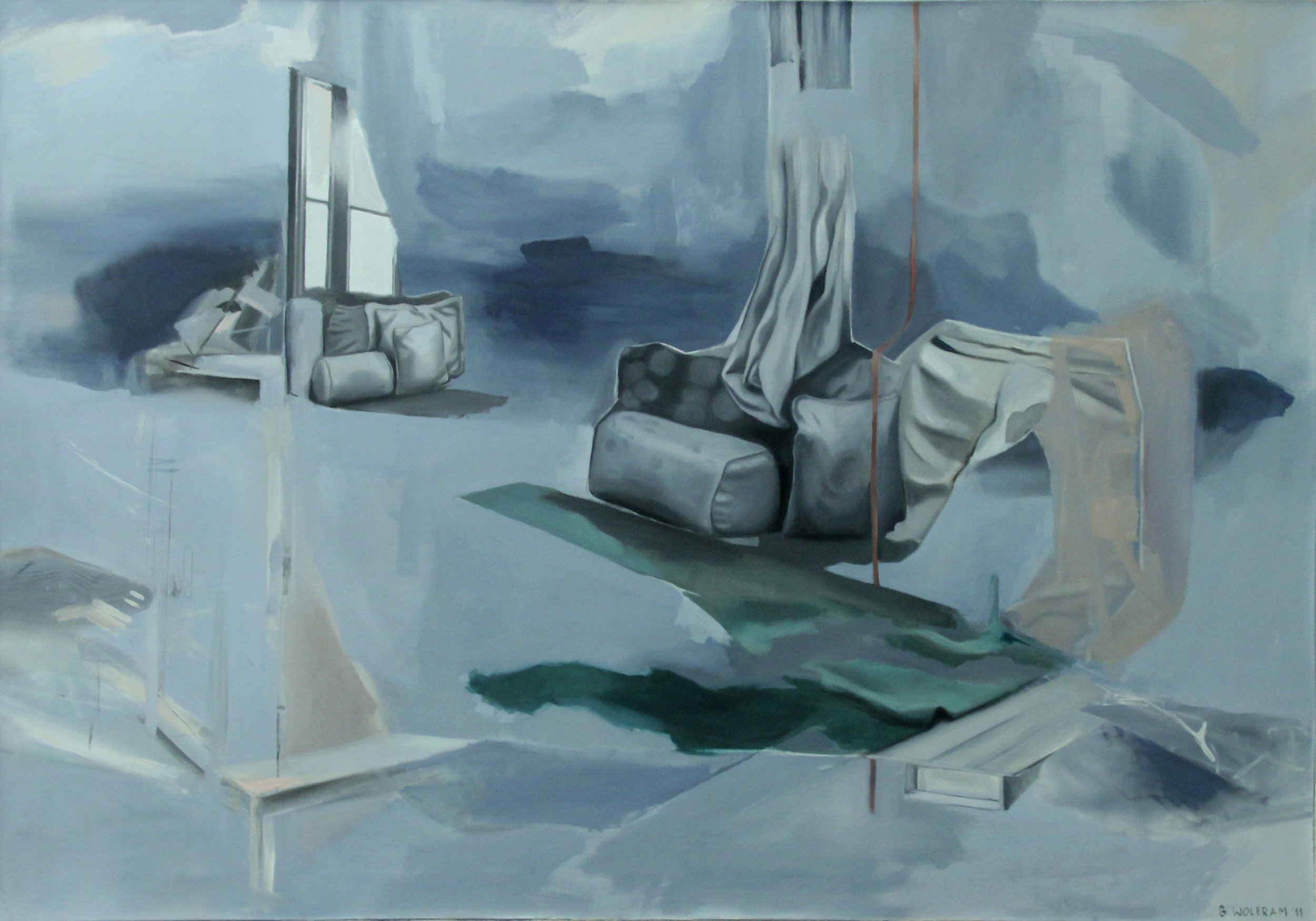 Sleepwalk, 116x162cm, 46x64 inches, Oil on Canvas, 2012