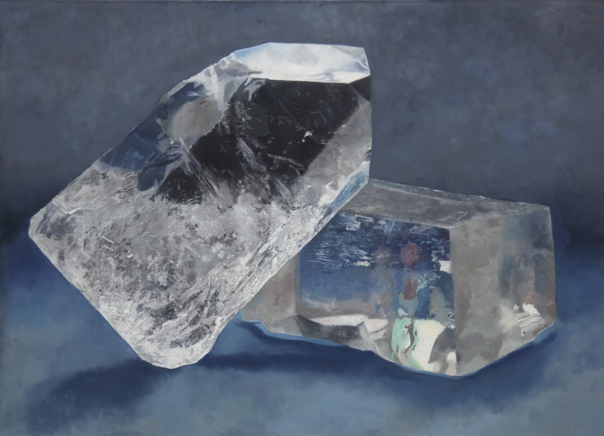 Silverpool, 130x180 cm, 51,2x71 inch, Oil on Canvas, 2022