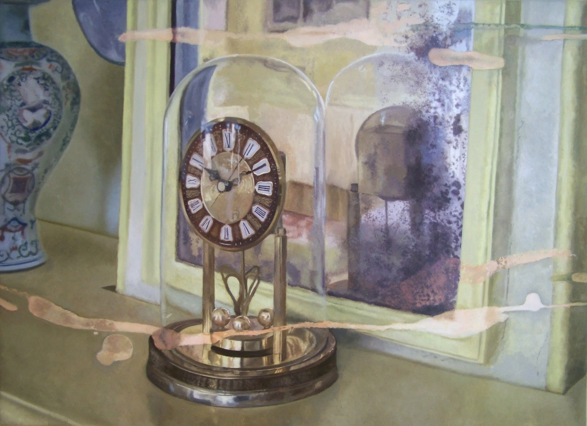 Ever Recurring Motion of a Worker Bee´s Dance, 110x90cm, 35x43inch, Oil on Canvas, 2022